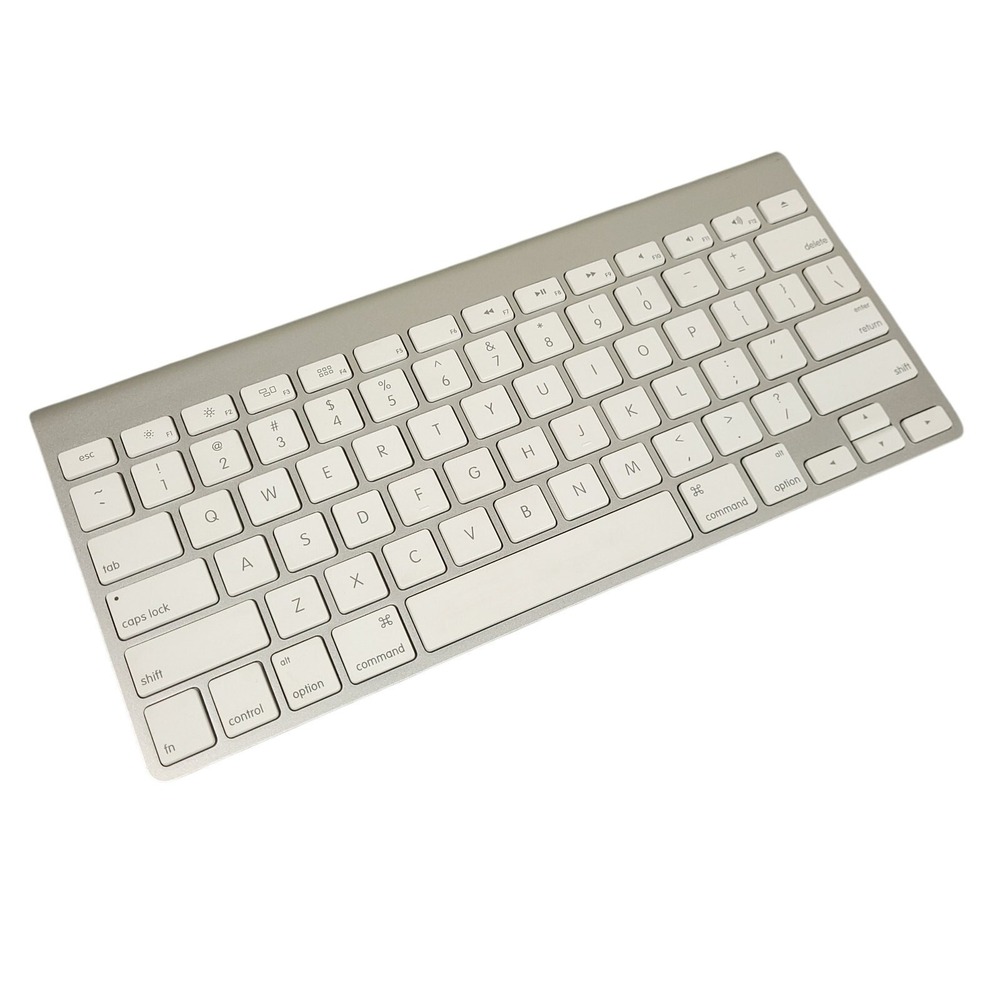 Apple A1314 Wireless Bluetooth Keyboard Mac OEM Aluminum Silver White Tested